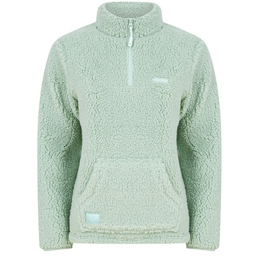 Womens Sherpa Pullover Light Green